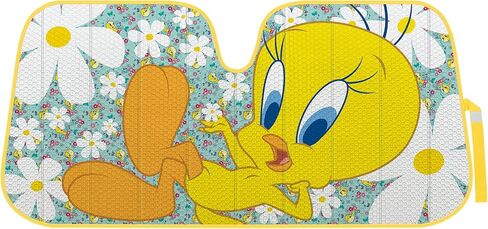 BDK Looney Tunes Road Trip Front Windshield Auto Shade, Accordion Folding Auto Sunshade for Car Truck SUV-Blocks UV Rays Sun Visor Protector, Keeps Your Vehicle Cool-58 x 27 Inch (WBAS-1102) in Saudi Arabia