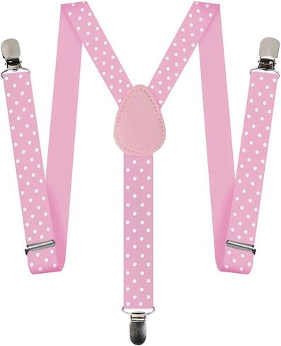 Suspenders For Men,Women Adjustable Suspends Bow Tie Set Solid Color Y Shape with Strong Clips Adjustable Braces in Saudi Arabia