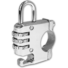 Motorcycle Helmet Lock - Stainless Steel Lock with Pin Bike Helmet Anti Theft Lock Helmet Holder for Motorcycle Helmet Accessories