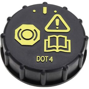 The Lord of the Tools Car Brake Fluid Bottle Cap Car Brake Fluid Reservoir Cover 1831528 BV612162AB Car Brake Fluid Anti Spill Cap Compatible with Ford Focus Mondeo Cmax Smax