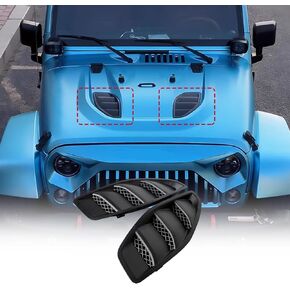 Hood Vent Cover Exterior Accessories for 2007-2018 Jeep Wrangler JK JKU