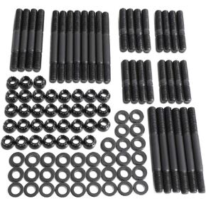 DNA Motoring LEPOW-011 Steel 12-Point Cylinder Head Studs Nuts Set