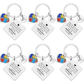 6 Pcs Thank You Gifts for Autism Teacher Special Education Teacher Gift ABA Therapist Appreciation Gifts Autism Awareness Gifts SPED Teacher Gift Retirement Christmas Birthday End of Year Gift