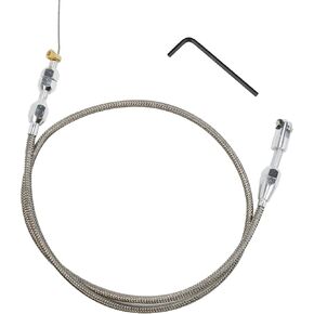 Braided Throttle Cable Kit Compatible with 97-07 Chevrolet/Chevy LS1 Engine 4.8L 5.3L 5.7L 6.0L
