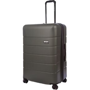 Eddie Bauer Glacier Hardside Spinner Durable PC/ABS Construction Suitcase Luggage, Carbon, 30" (Check-in)
