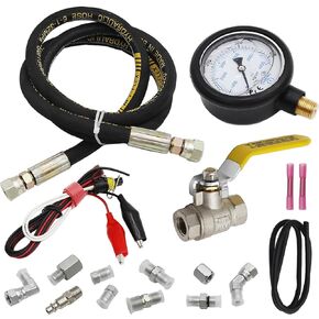 6000PSI Fuel Pressure Test Kit Hpop Test Gauge Kit Fuel Pressure Testers Compatible with Ford 1994-2007 F250 F350 Powerstroke 6.0L & 7.3L Diesel Engines