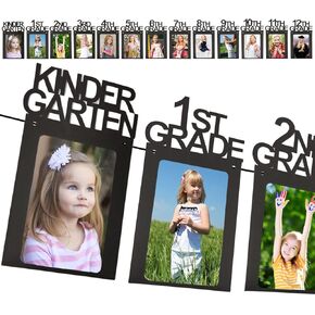 Graduation Party Decorations 2024 Graduation Photo Banner for Class of 2024 Decorations 8x10 K-12 Picture Banner Paper Photo Frame for High School Graduation Party Decorations TD129