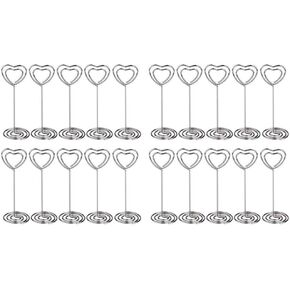 20 x Metal Heart Swirl Photo Memo Note Clip Holder Stand Wedding Name Place Card Holder for Wedding Or Other Occasions in Kuwait