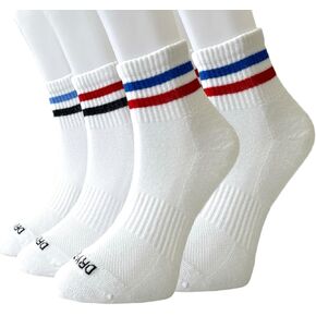 Training Cotton Cushioned Striped Ankle Socks (6 Pair)