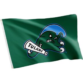 Desert Cactus Tulane University Flag Green Wave Flag Banners 100% Polyester Indoor Outdoor 3x5 feet Flags (Style Z)