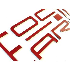Glossy Black Rear Bumper Letters Compatible with Camaro 1992-2002 Rear Inserts Not Decals