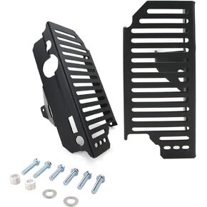 Xitomer Aluminum Radiator Guards, for CRF250X 2004-2015 2016 2017 2018 / CRF250R 2004-2009, Radiator Grille Cover/Protector (Black)