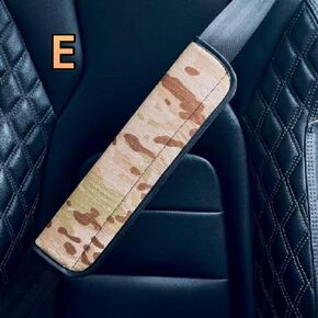 HOCSTONE 2PCS Seat Belt Cover Pad,Camouflage Seatbelt Cushion for Car Decorations & Shoulder Protection,All Season Universal Car Accessories Interior Seatbelt Covers for Kids Adults (E)