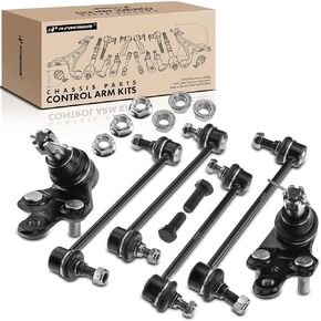 A-Premium Set of 6, Front & Rear Sway Bar Link, Lower Ball Joint, Compatible with Toyota Camry 02-06, Highlander 01-07, Solara 04-08, Lexus ES300 02-03, ES330 & RX330 04-06, RX350 07-09, RX400h 06-08