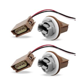 Rear Car Lamp Holder with Wire Harness Fit for Ford F-150 2004-2017, Light Signal Socket Pigtail Connector Replace YF1Z13411CA 2U5Z13411SA, Turn Signal Light Sockets, 2 Pack