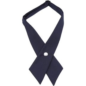 Black Criss-cross Bow Tie for Girl Uniform Adjustable Neck Tie for Men Women Men's Bow Ties