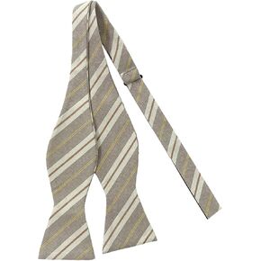 Jacob Alexander Men's Yacht Stripe Pattern Traditional Freestyle Self-Tie Bow Tie