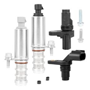 Intake & Exhaust Camshaft Position Actuator & Camshaft Sensor Kit Fits for Buick, for GMC, Pontiac, Chevrolet, Saab, Saturn Replaces 12655420 12655421 12577245 907-799