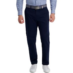 HAGGAR Mens Comfort Straight Fit Twill Casual Pant