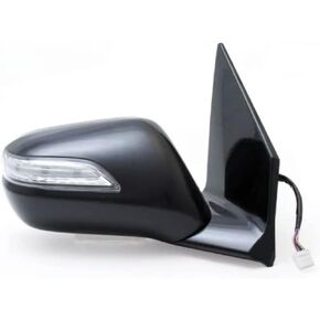 مرآة جانبية للركاب من Fit System 63039H لـ Acura MDX، أسود PTM، مع إشارة الانعطاف والذاكرة، عدسة زرقاء، قابلة للطي، طاقة ساخنة