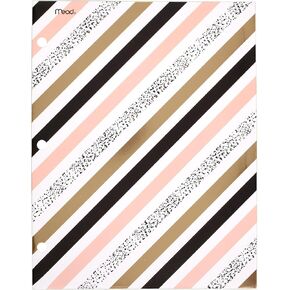 Mead Pocket Folder, 2-Pocket, 12" x 9-3/8", Shape It Up, Design Selected Selected For You, 1 Count (33226)