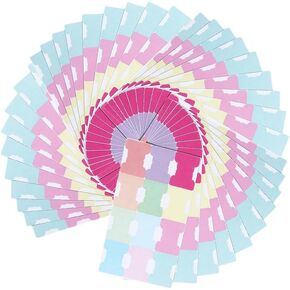480 Pcs Sticky Index Tabs Self-Stick Notes Handwritten Page Markers Self-Adhesive Paper Tabs Color Index Classification Label
