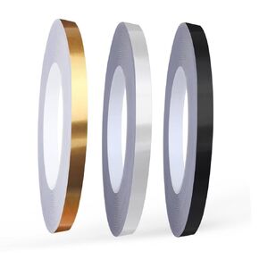 3 Rolls 0.2in Width Feet Pinstripe Whiteboard Tape Grid Marking Tapes Thin Self Adhesive Board Dry Erase Striping Graphic DIY Art Cabinet Doors,Floors, 164 Feet Long Per Roll