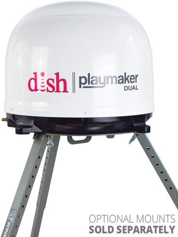 Winegard PL8035R Dish Playmaker Dual Portable Automatic Satellite Antenna with Dish Wally HD Receiver Black in Saudi Arabia