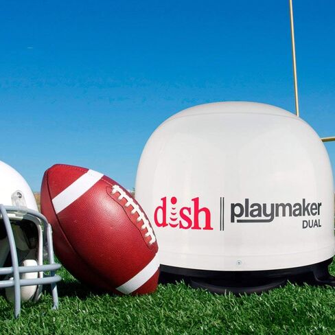 Winegard PL8035R Dish Playmaker Dual Portable Automatic Satellite Antenna with Dish Wally HD Receiver Black in Saudi Arabia