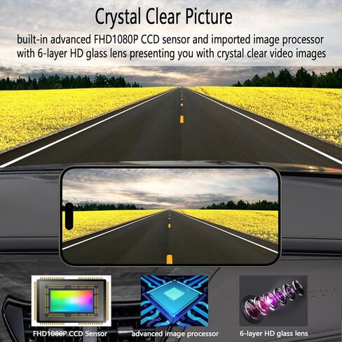 Wireless Backup Camera, Super Strong 5.8G WiFi, Ultra Smooth and Crystal Clear Video, Strong Magnetic Rechargeable Rear View Wireless Backup Camera for Trailer Camper Truck RV Pickup Car SUV etc in Kuwait