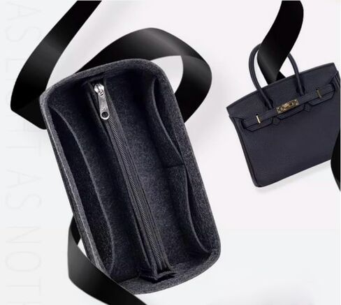 Purse Organizer Insert Suitable for Birkin 25/30/35/40 Organizer (Gray, BK 35) in Saudi Arabia