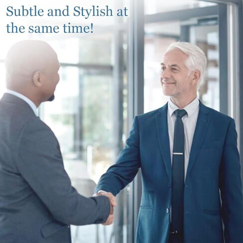 kilofly Men's Tie Clip Hidden Message WORLD'S BEST DAD GRANDPA BROTHER UNCLE Tie Bar in Kuwait