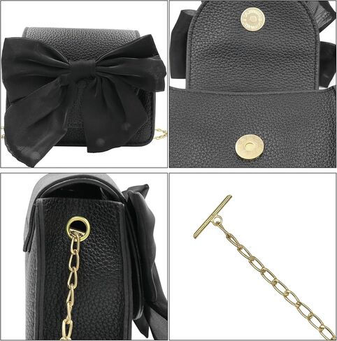 Bow Small Crossbody Purse for Girls Little Girls Cute Shoulder Bag Toddler Girls Wallet Purse in Kuwait