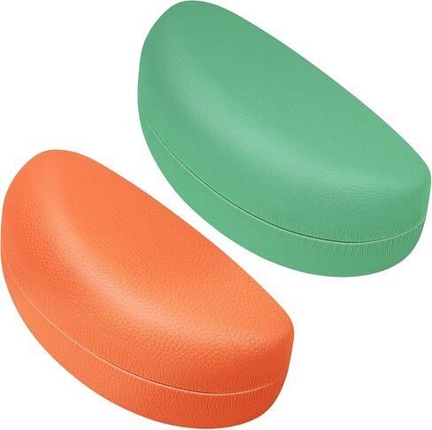 2 PCS A Pack, Leather Large Hard Shell Sunglasses Case, Protective Case For Most Sunglasses and Eyeglasses in Saudi Arabia