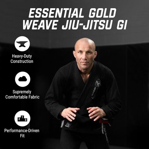Hayabusa BJJ Gi - Essential Gold Weave Jiu Jitsu Gi for Men and Women, IBJJF Compliant in Saudi Arabia
