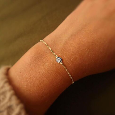 Gold Bracelets for Women-14K Gold Plated Pearl Bracelets for Women Daisy Pearl Flower Gold Beaded Station Pearl Bracelets in Saudi Arabia
