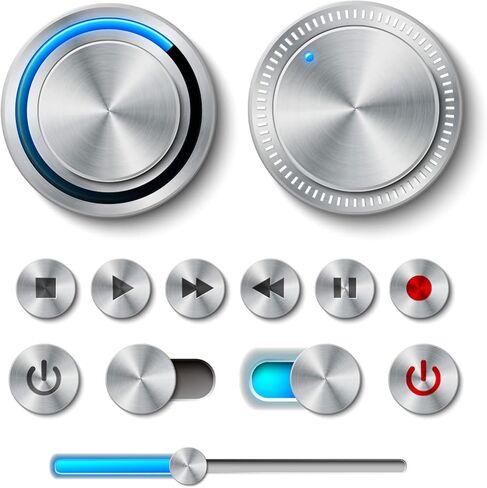 MECCANIXITY 22mm Momentary Push Button Switch 2NO 2NC 1COM LED Light Micro Switch Silver 1 Set in Saudi Arabia