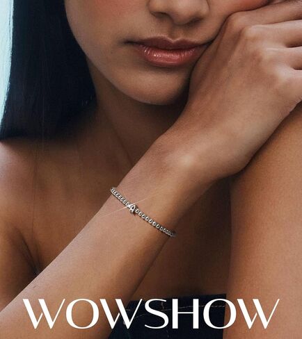 Wowshow Gold Bracelets for Women Strand Gold Beaded Bracelets Initial Bracelet with A-Z Letter Charm 18K Gold Plated Bead Ball Bracelet Gold Jewelry Gifts for Women Mother's Day Christmas in Saudi Arabia