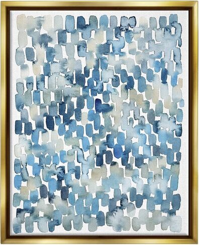 Stupell Industries Coastal Tile Abstract Soft Blue Beige Shapes, Design by Grace Popp in Saudi Arabia