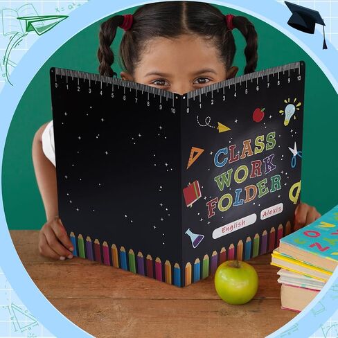 Yeaqee 32 Pcs Classwork Folders Homework Folders for Students Classwork Pocket Folders Portfolio Folder Homework Organizer for Classroom Home School Teachers Gifts Educational Supplies in Saudi Arabia