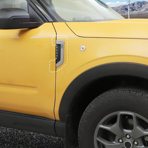 متوافق مع Ford Bronco Sport 2021-2023، قطعتان من غطاء فتحة التهوية الجانبية للسيارة من قطعتين (ألياف الكربون) in Saudi Arabia