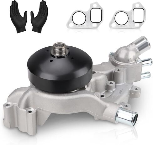 Professional AW6009 Water Pump Kit with Thermostat Gasket Fits For Chevy Silverado Tahoe Suburban Trailblazer Express, GMC Sierra Yukon, Buick, Cadillac, Hummer, Isuzu,4.8L/5.3L/6.0L/6.2L V8 Engine in Kuwait