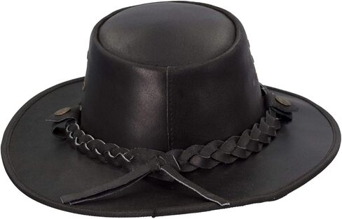 Walker and Hawkes - Leather Cowhide Outback Braided Traveller Hat in Saudi Arabia