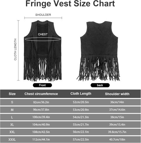 Cowgirl Outfits for Women Western Costume Accessories Cowboy Hat Tassels Fringe Vest Earring Hippie Glasses Bandana in Kuwait