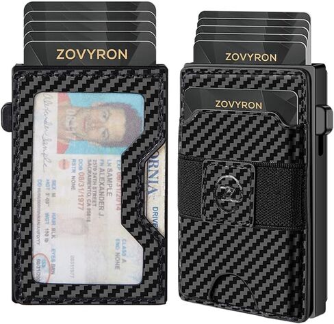 Wallet for Men - 2-in-1 Slim Wallet for Magsafe Wallet with Pop Up Card Holder, RFID Blocking, Minimalist Magnetic Phone Wallet for iPhone 15/14/13/12 Series in Saudi Arabia