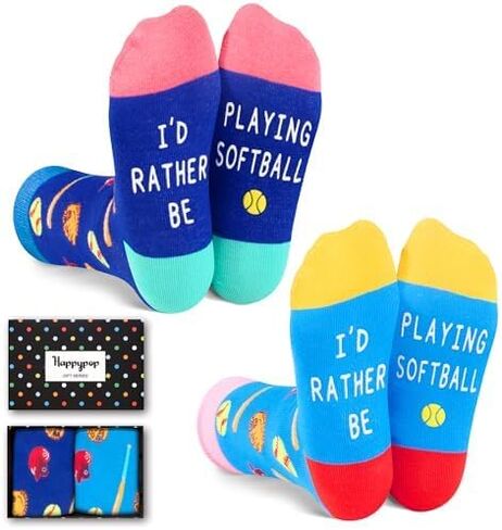 HAPPYPOP Sports Gifts For Boys Kids - Baseball Hockey Soccer Football Basketball Softball Gifts For Boys Girls Socks in Saudi Arabia