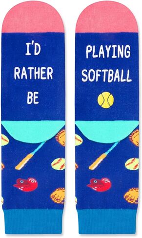 HAPPYPOP Sports Gifts For Boys Kids - Baseball Hockey Soccer Football Basketball Softball Gifts For Boys Girls Socks in Saudi Arabia