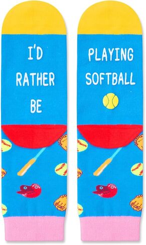 HAPPYPOP Sports Gifts For Boys Kids - Baseball Hockey Soccer Football Basketball Softball Gifts For Boys Girls Socks in Saudi Arabia