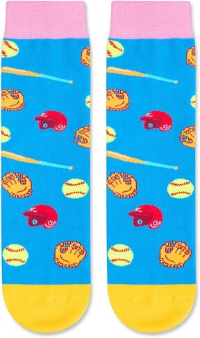 HAPPYPOP Sports Gifts For Boys Kids - Baseball Hockey Soccer Football Basketball Softball Gifts For Boys Girls Socks in Saudi Arabia