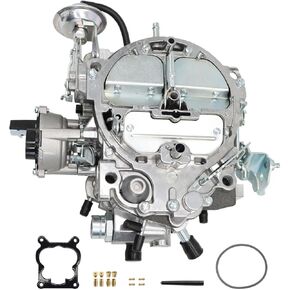 4 Barrel Carburetor for Rochester Quadrajet 4MV 1904R 1906R Carb Vacuum Secondary 750 CFM Compatible with Trucks 1980-1989 305-350c.i.Engines Electric Choke W/Gaskets Jets